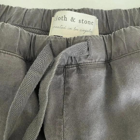 Anthropology Cloth & Stone Women XS Gray Tencel Pull on Jogger Pants Comfy - Picture 6 of 13